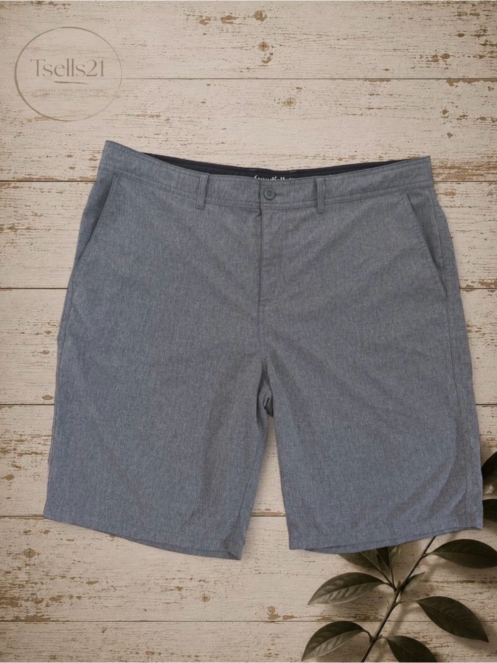 Goodfellow & Co Men's Gray Hybrid Stretch Shorts - Size 38